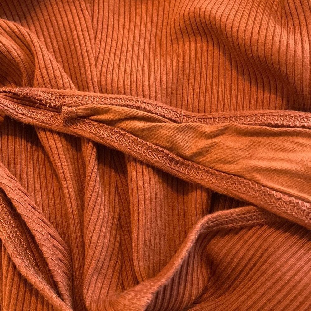 Urban Outfitters Out From Under Burnt Orange Bodysuit One Piece Ribbed Medium M - Picture 6 of 6